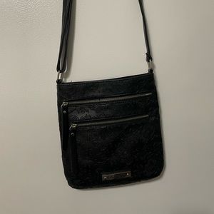 GG Rose sugar skull crossbody bag